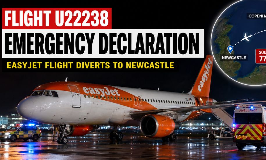 flight u22238 emergency declaration