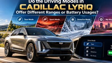 do the driving modes in cadillac lyriq offer different ranges or battery usages?