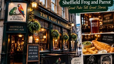 sheffield frog and parrot