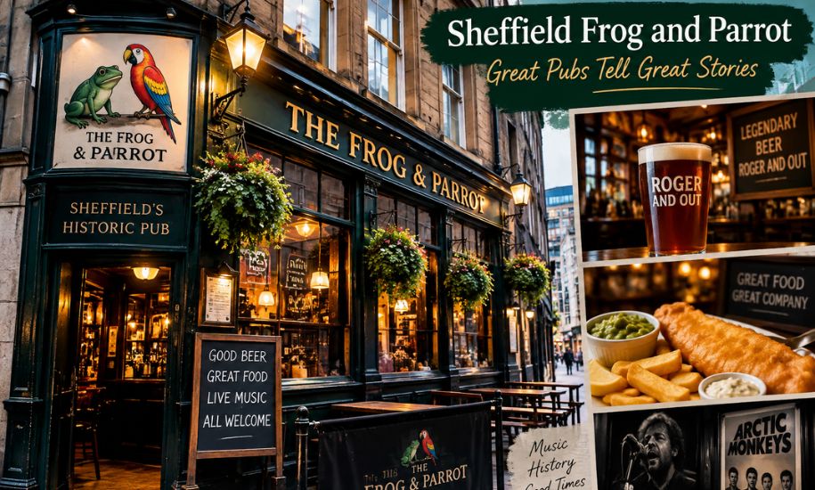 sheffield frog and parrot